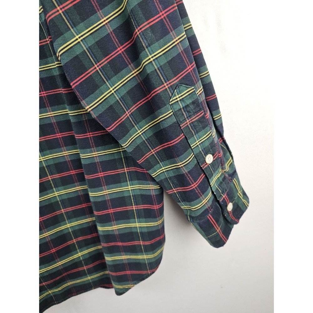 Vintage 90s Ralph Lauren The Big Shirt Mens 2XL Heavy Flannel Tartan Plaid - Picture 13 of 13